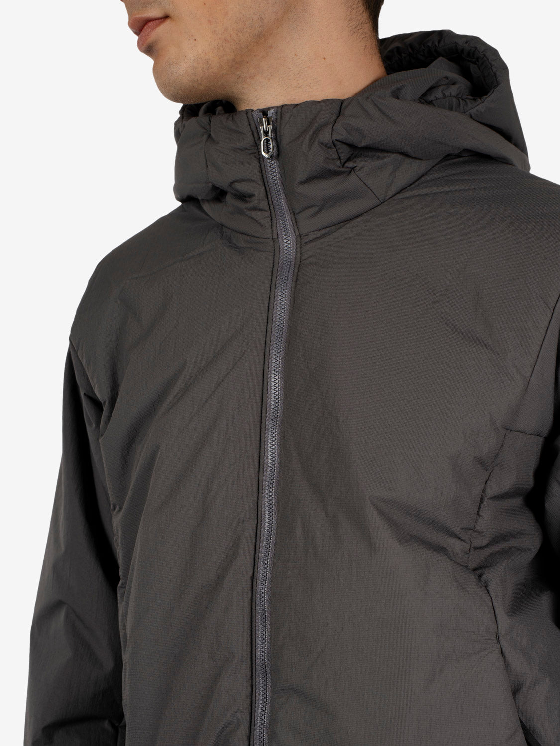 Tsubai Insulated hoodie lunar gray