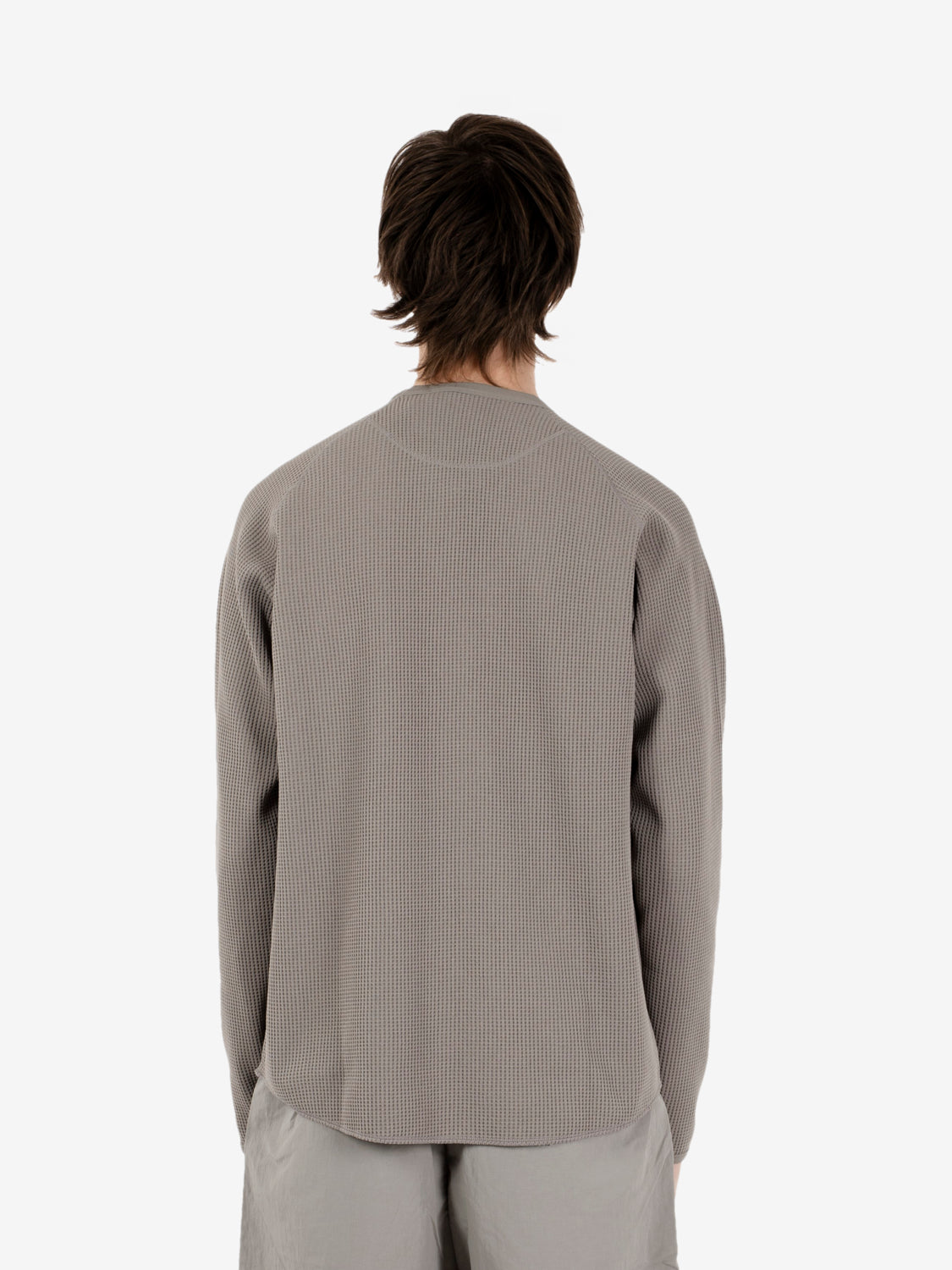 Waffle light l/s t-shirt arid beige