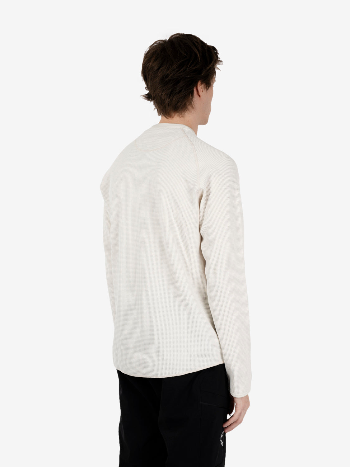 Waffle light l/s t-shirt ivory