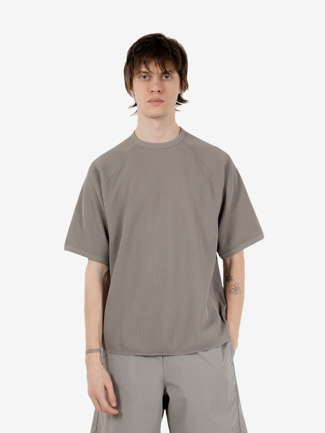 Waffle light t-shirt arid beige