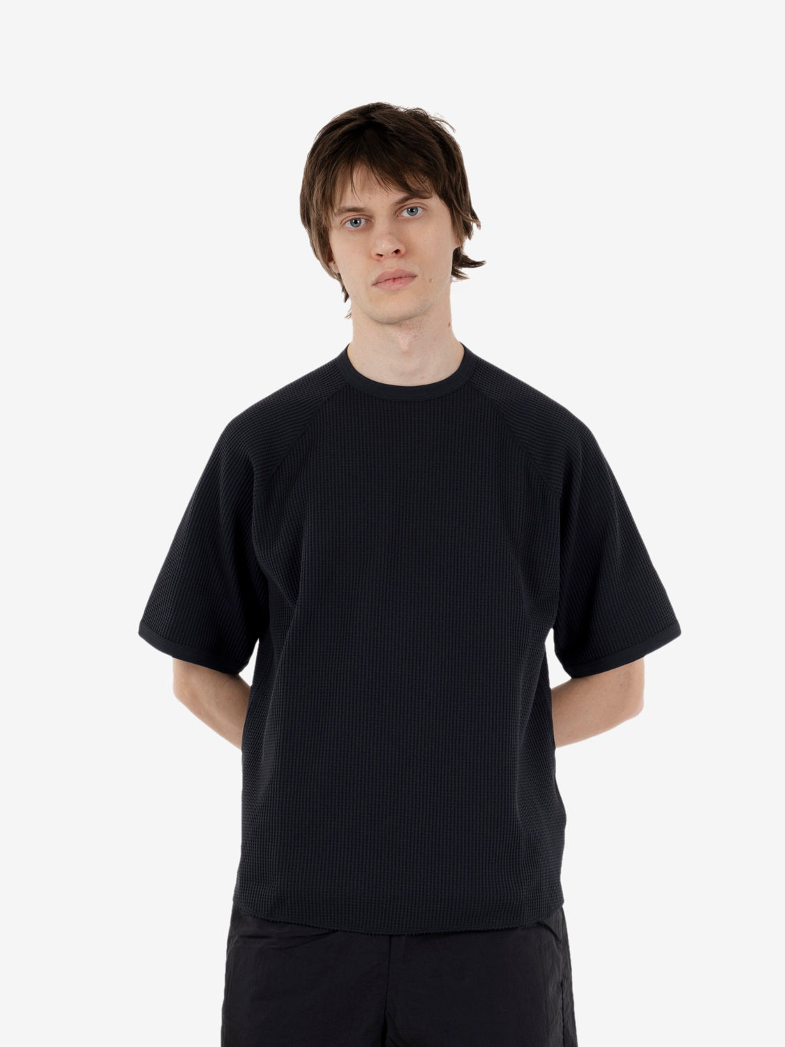 Waffle light t-shirt black