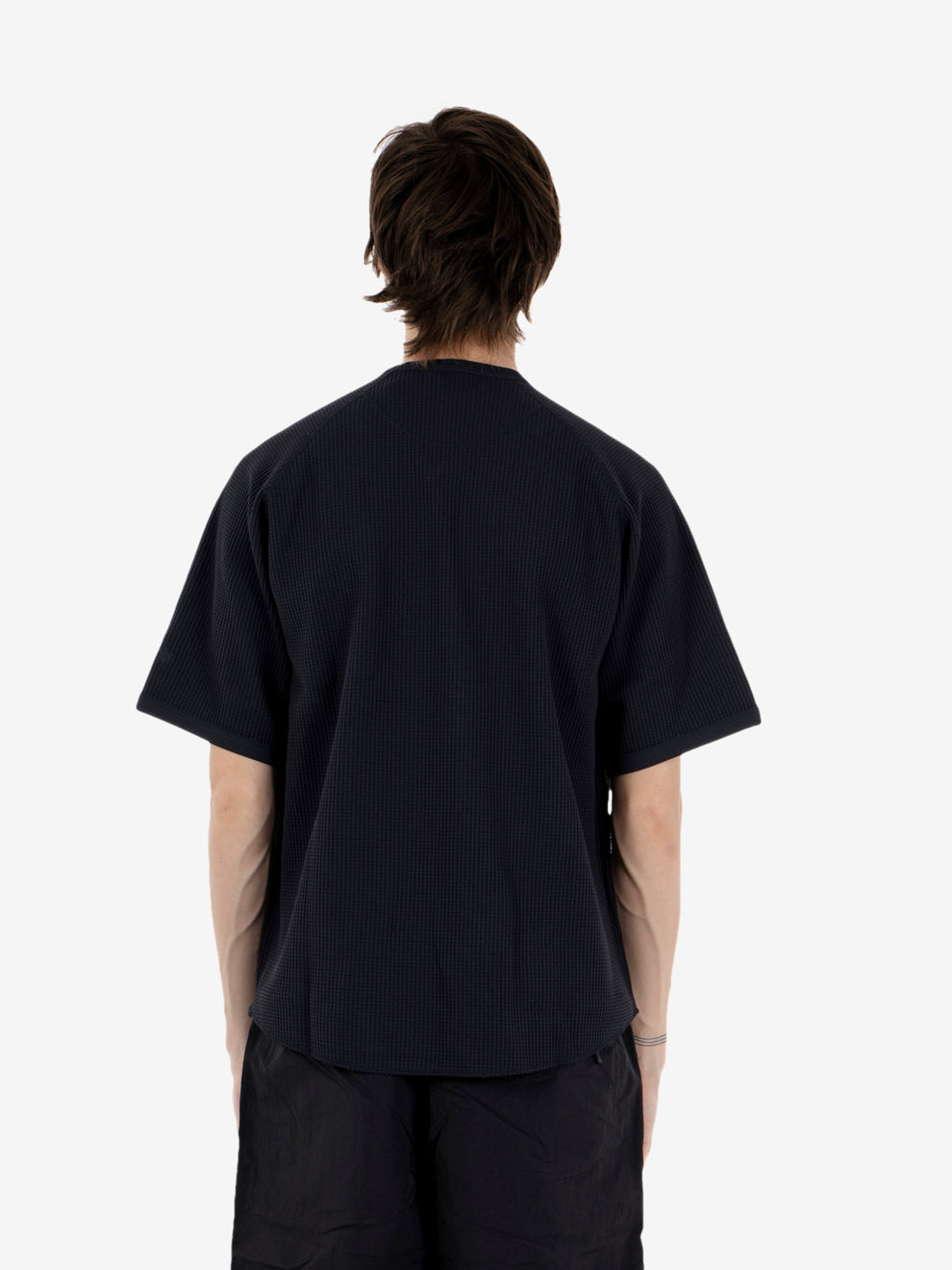 Waffle light t-shirt black