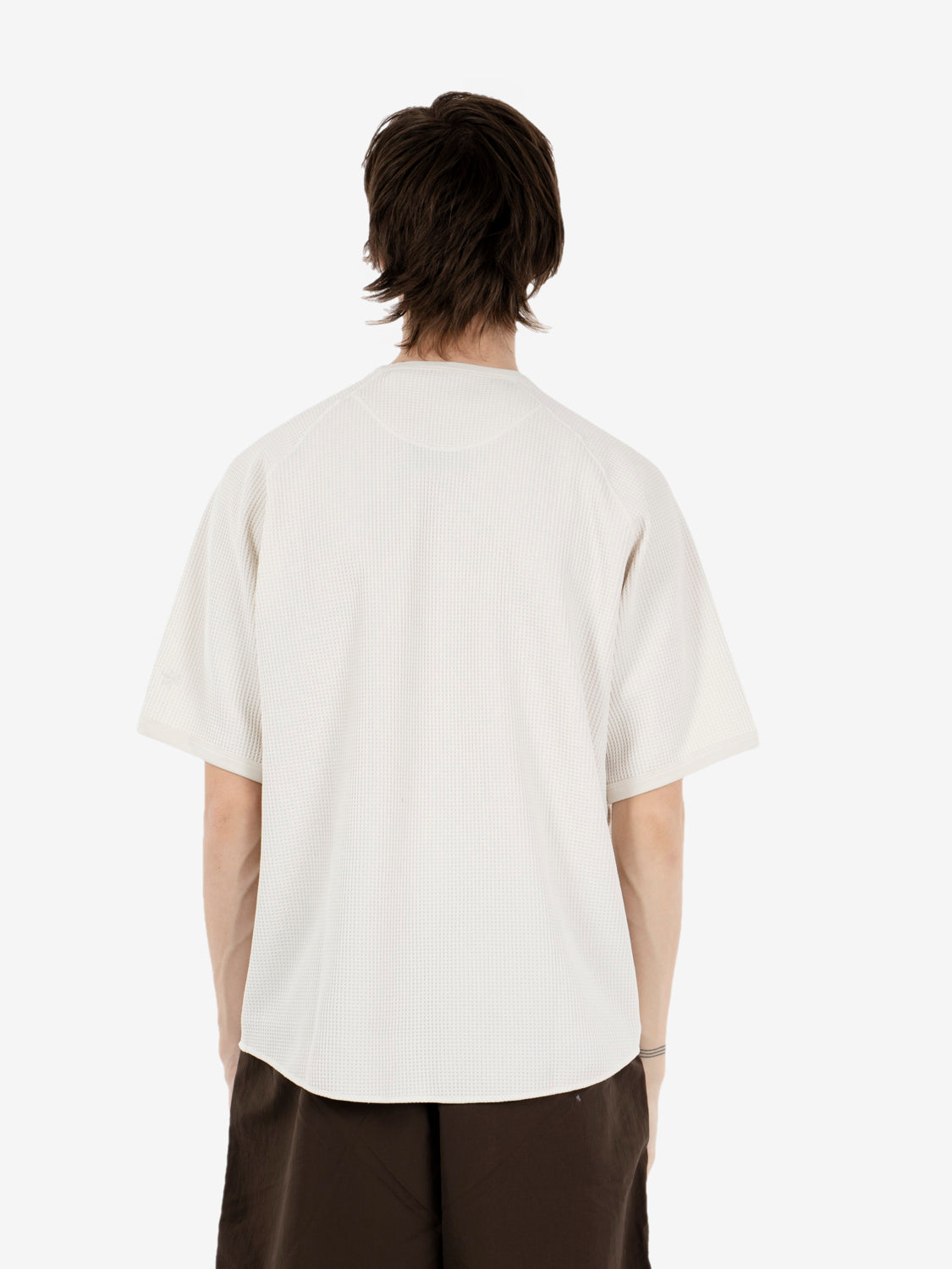 Waffle light t-shirt ivory