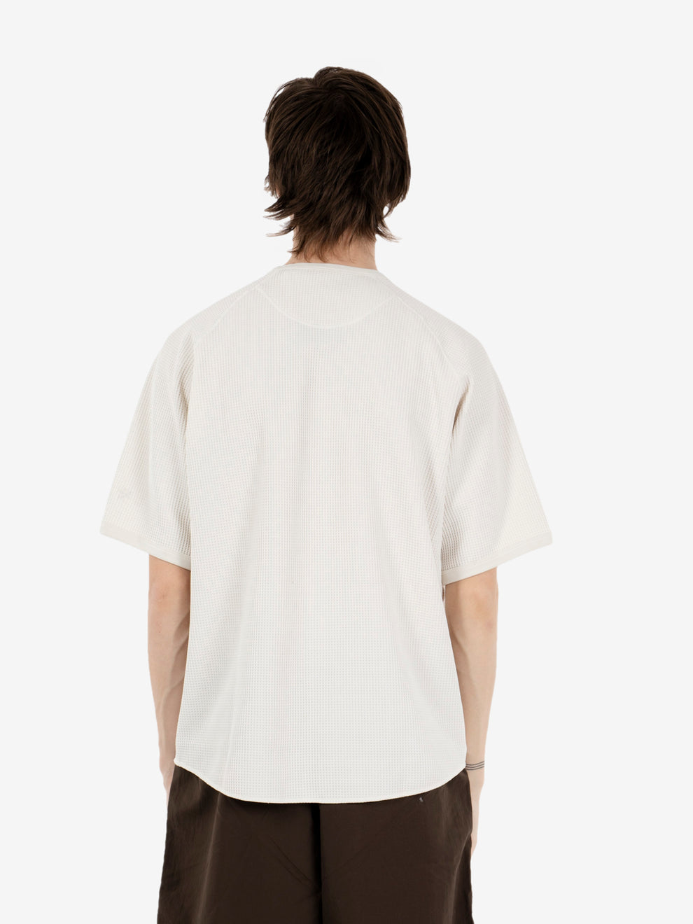 Waffle light t-shirt ivory