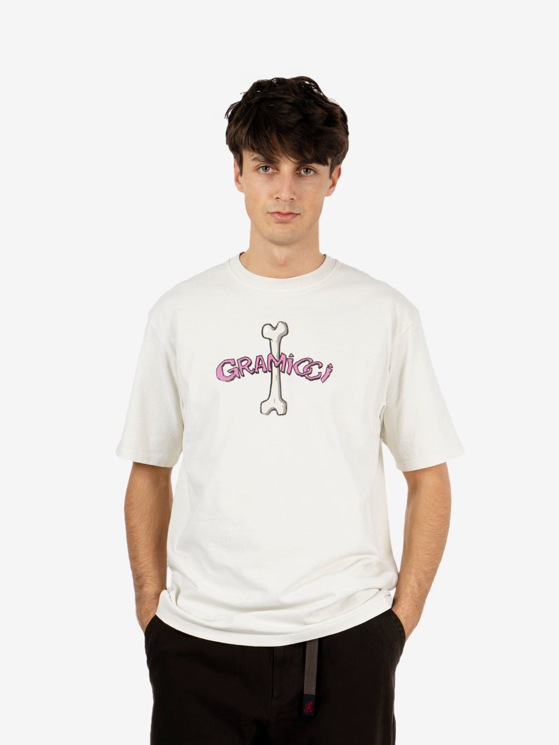 Bone tee pigment dyed natural