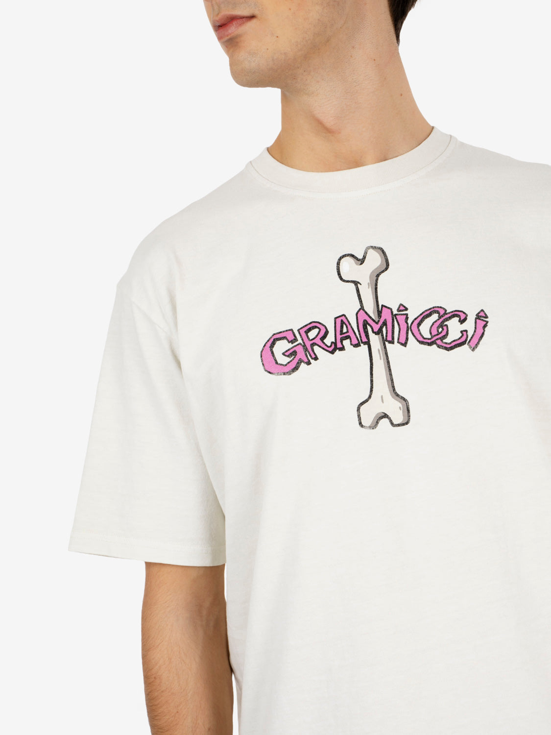 Bone tee pigment dyed natural