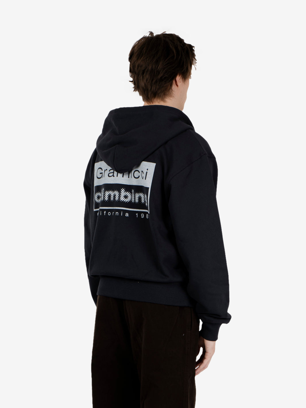 Climbing Zip hooded sweatshirt vintage black