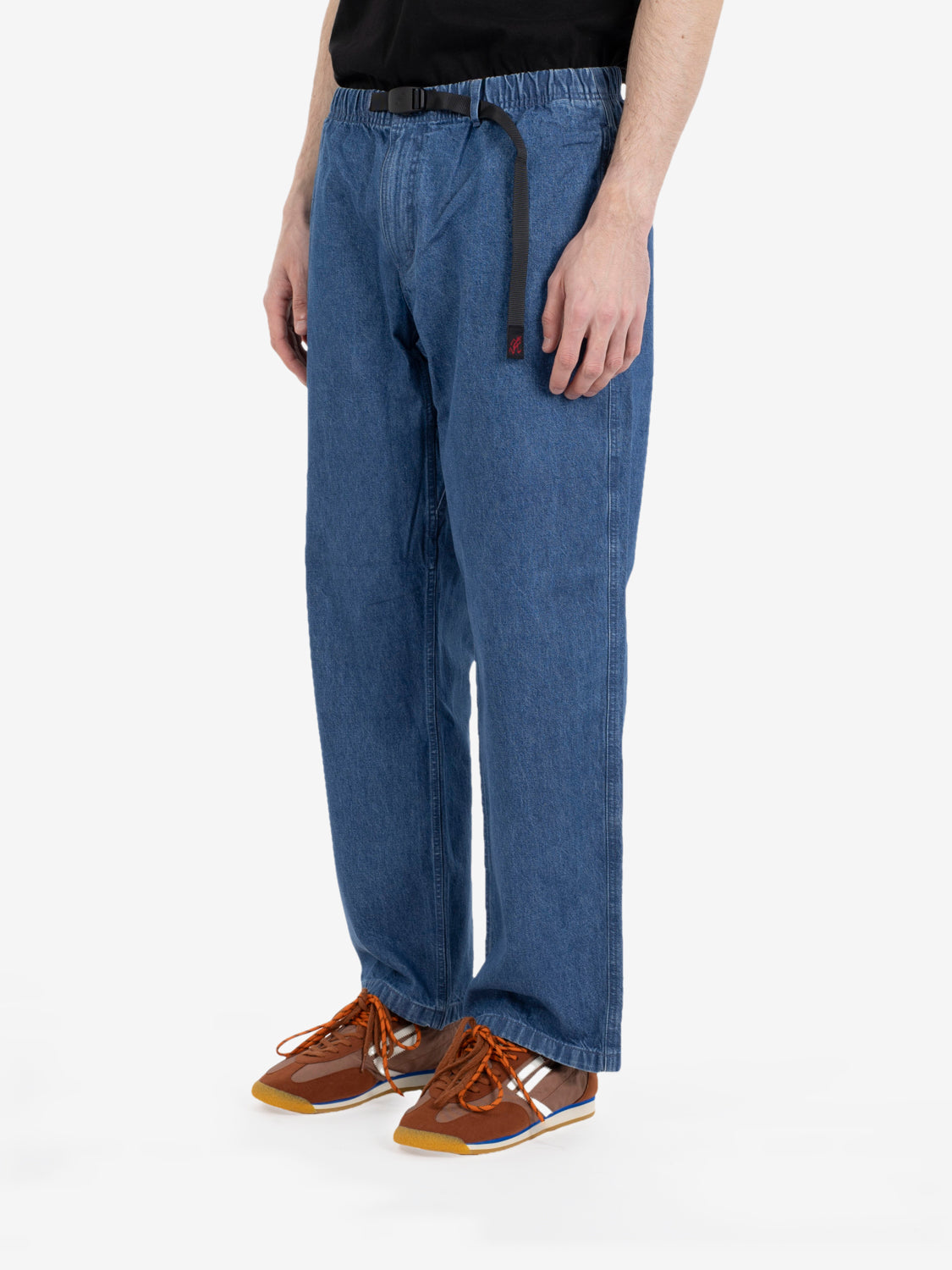 Denim pants straight fit light wash