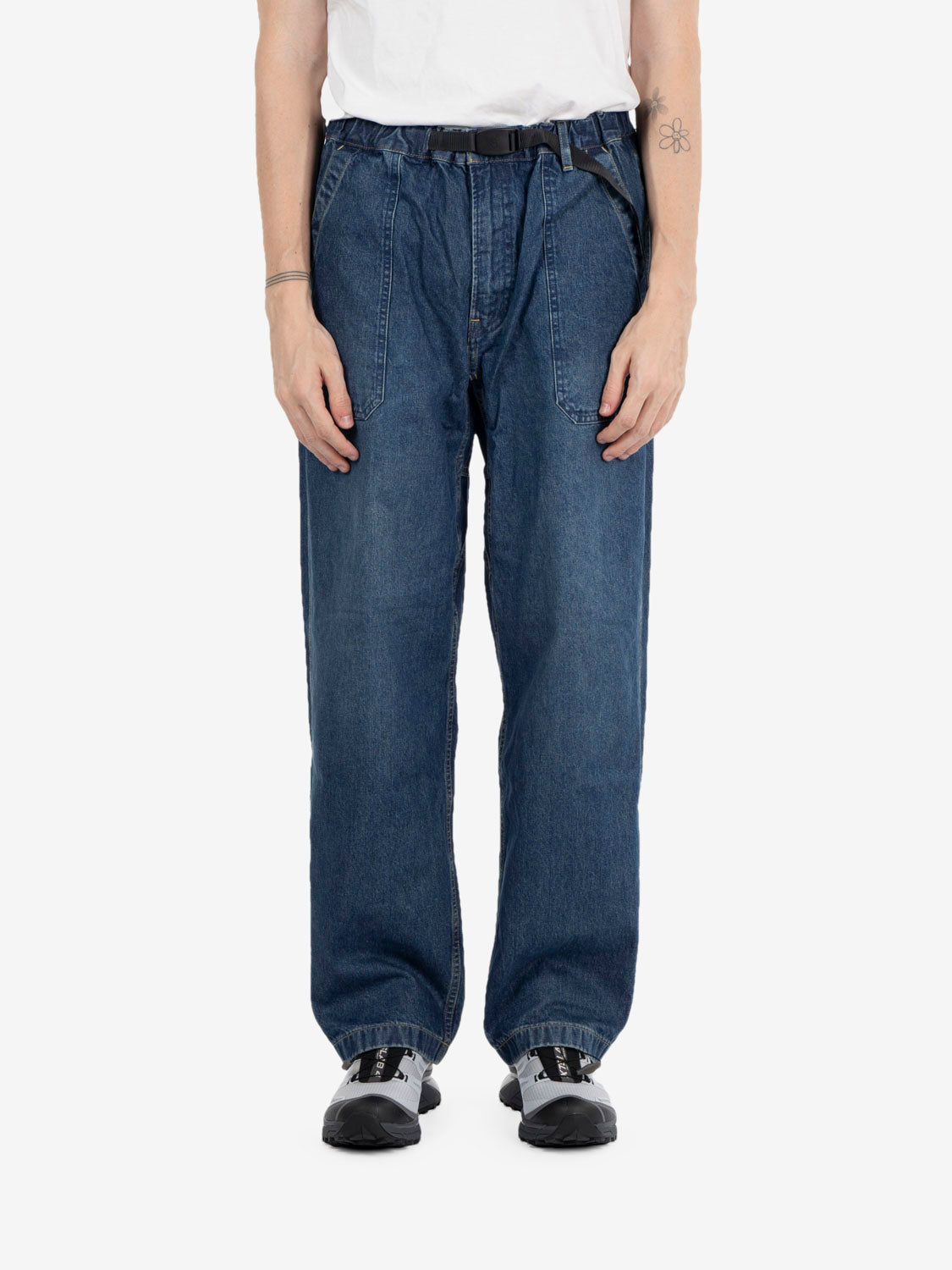 Fatigue denim pant stone