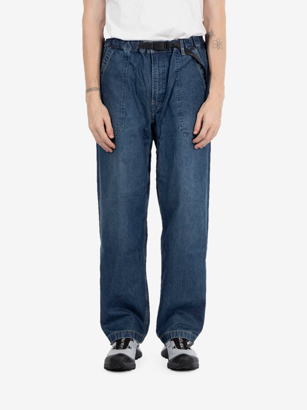 Fatigue denim pant stone