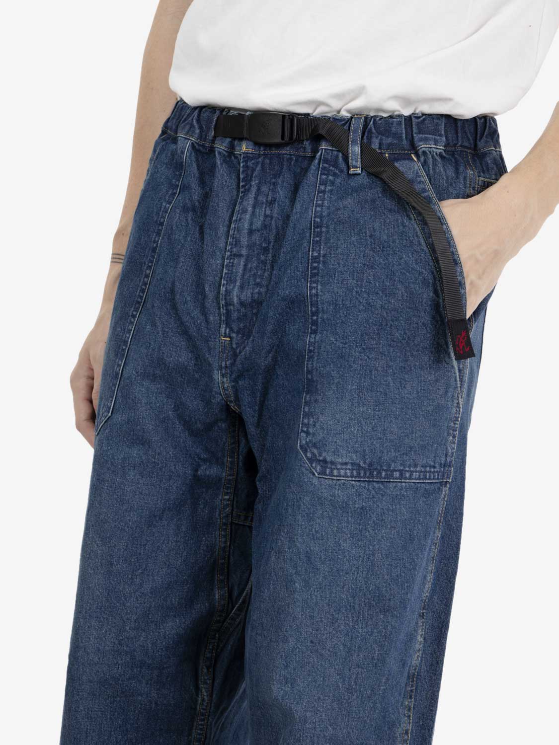 Fatigue denim pant stone
