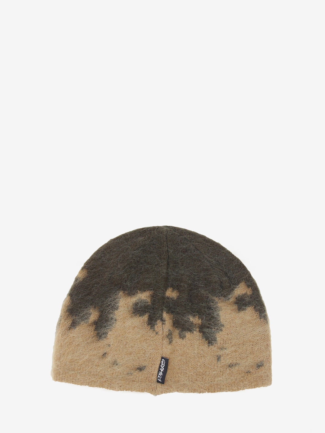 Mohair beanie taupe splatter