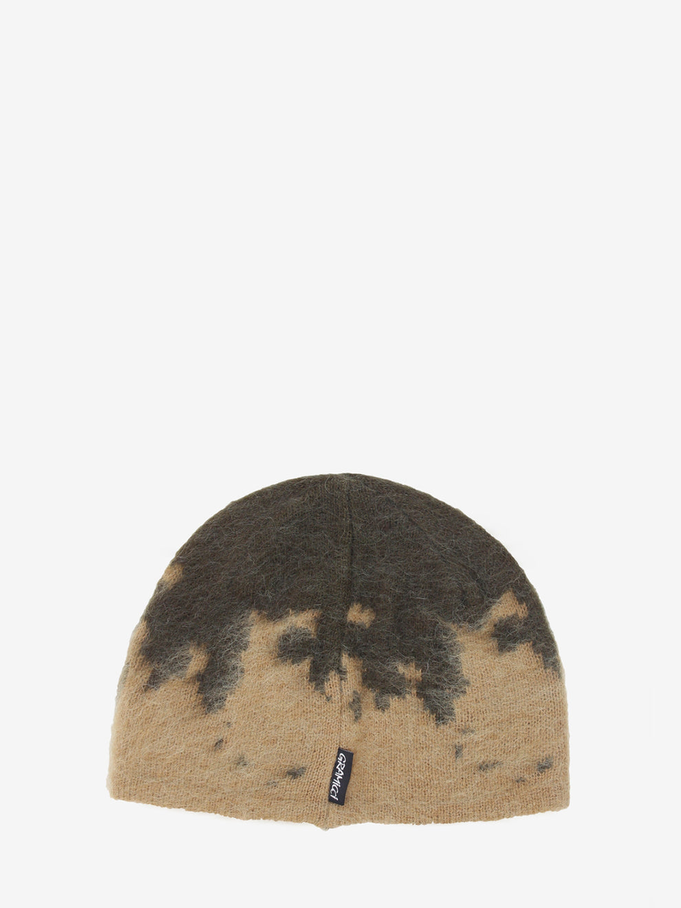 Mohair beanie taupe splatter