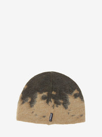 Mohair beanie taupe splatter