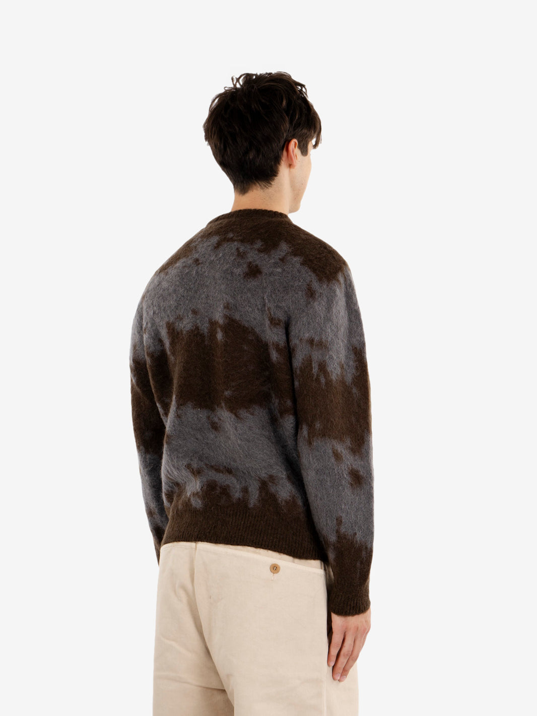 Mohair splatter sweater slate