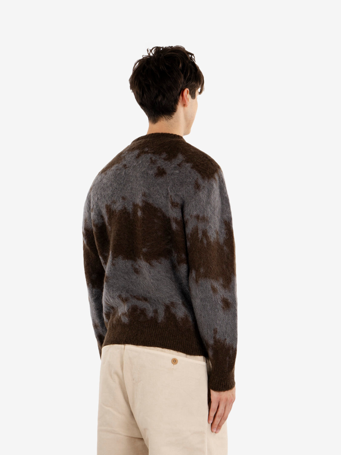 Mohair splatter sweater slate