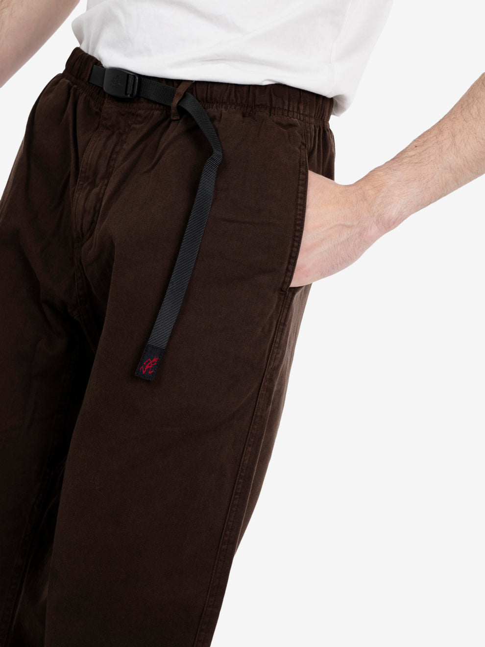 Pantalone loose chino choco