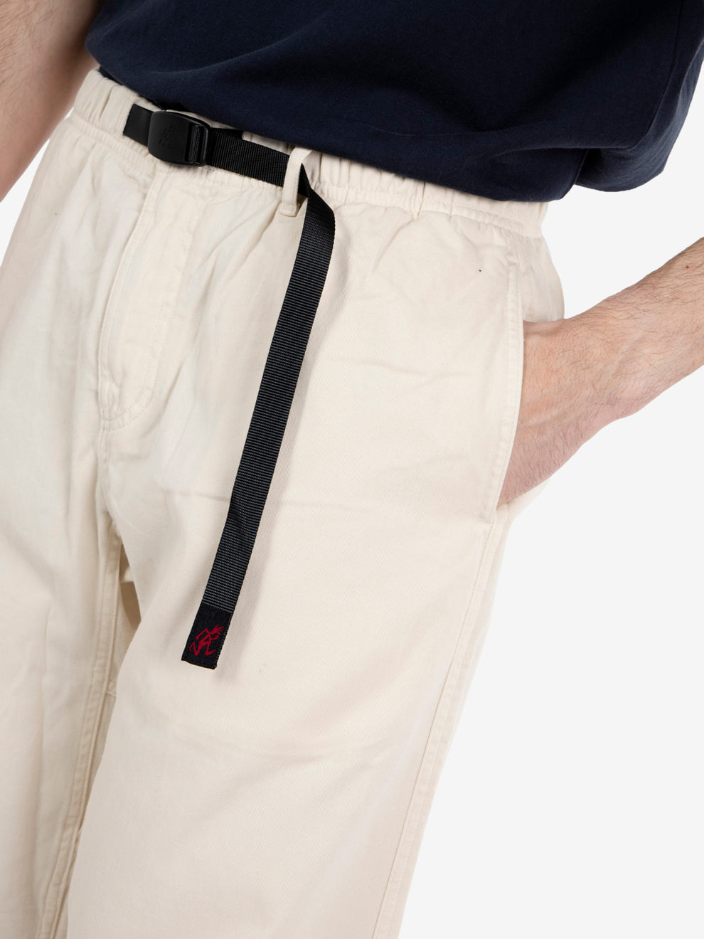 Pantalone loose chino greige