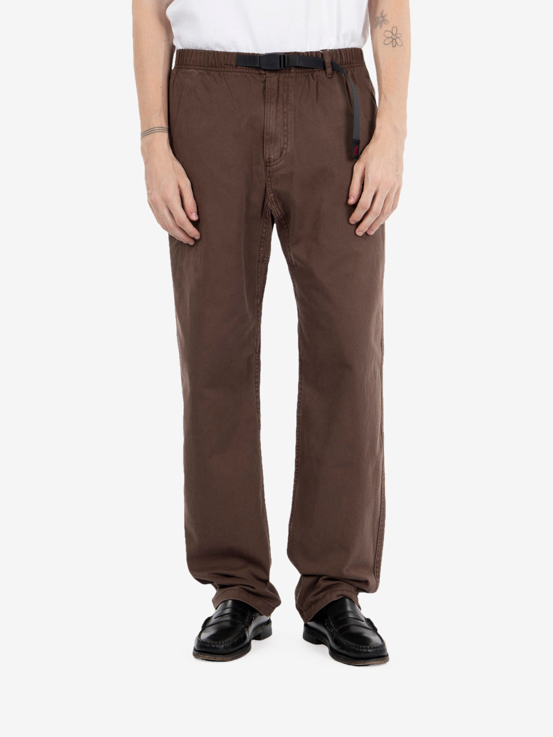 Pantaloni pigment dyed brown