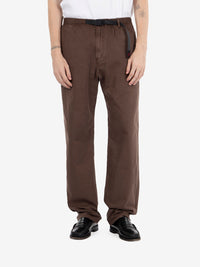 Pantaloni pigment dyed brown