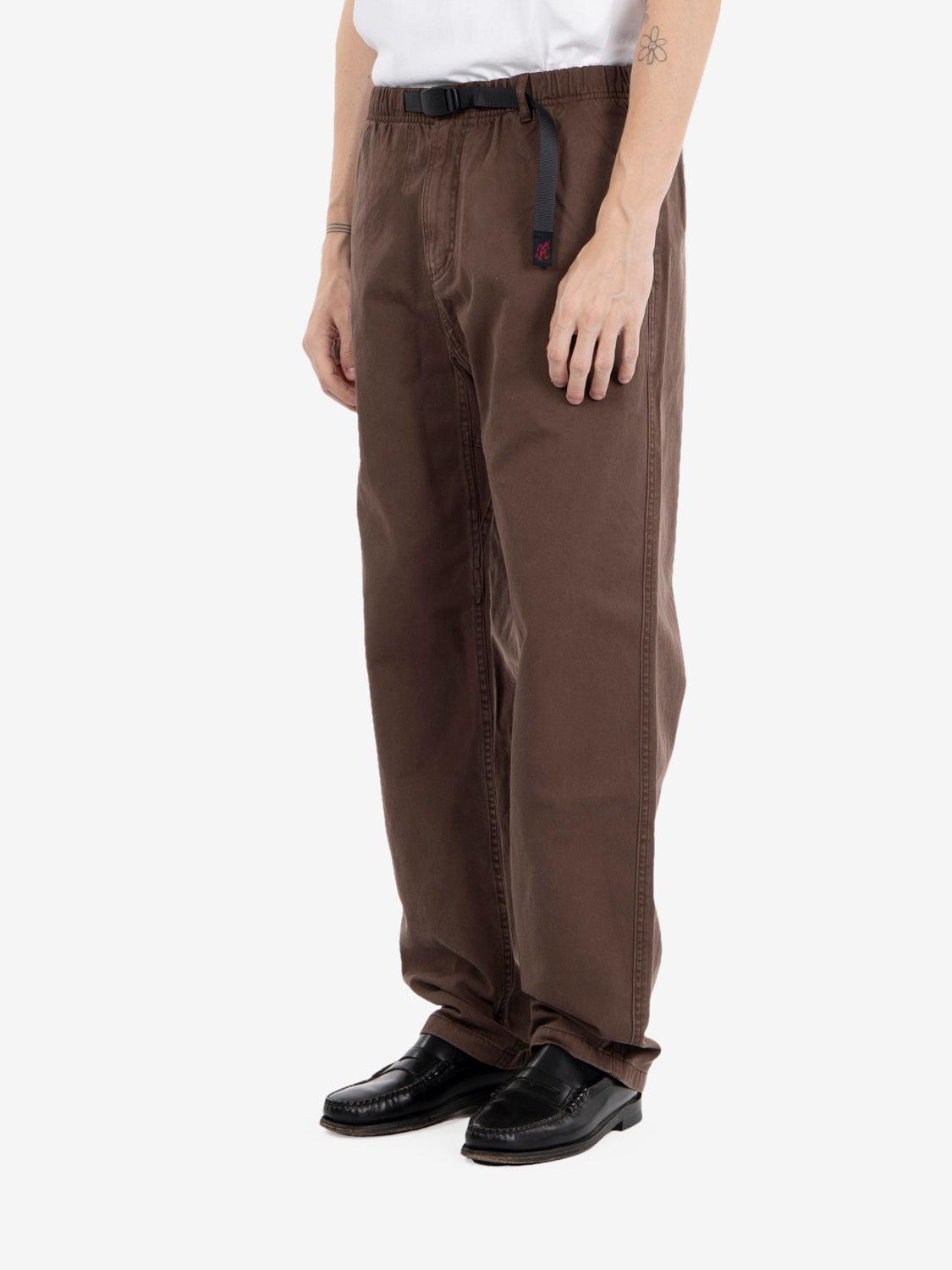 Pantaloni pigment dyed brown