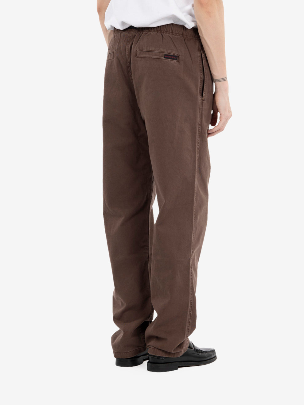 Pantaloni pigment dyed brown