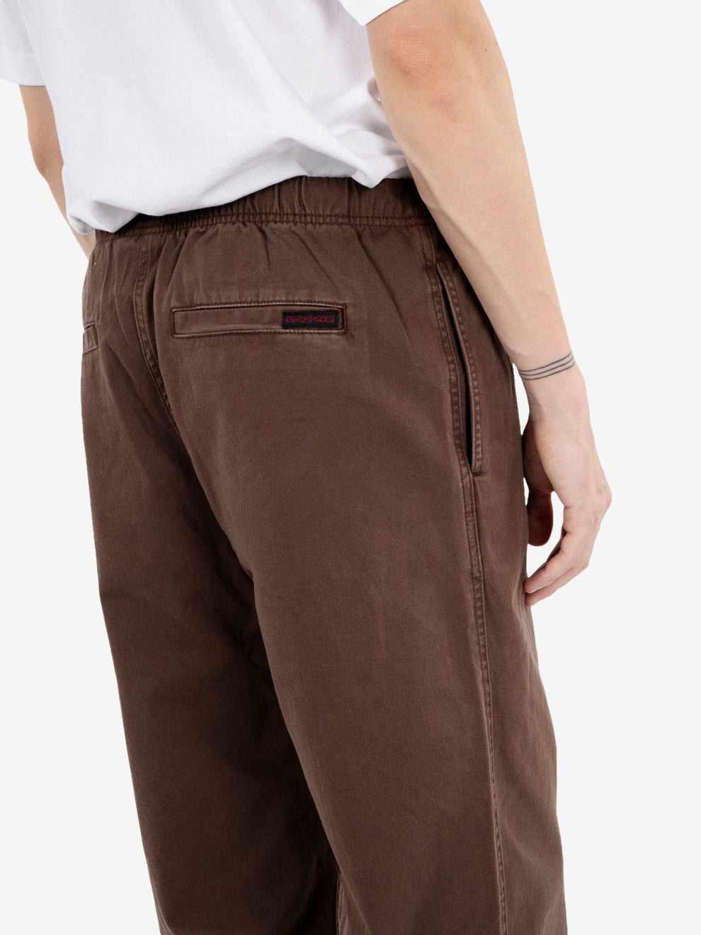 Pantaloni pigment dyed brown