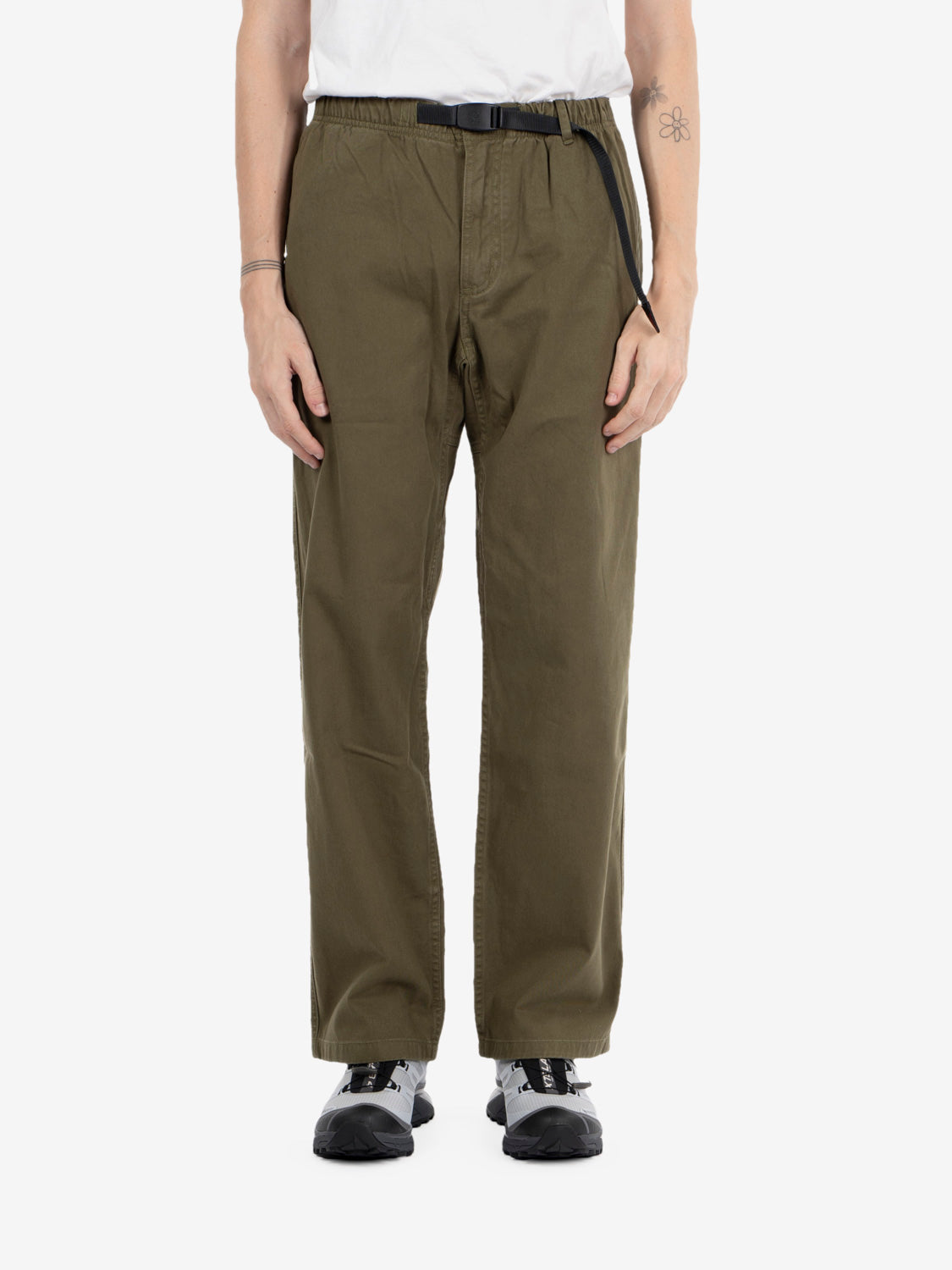 Pantaloni straight fit olive