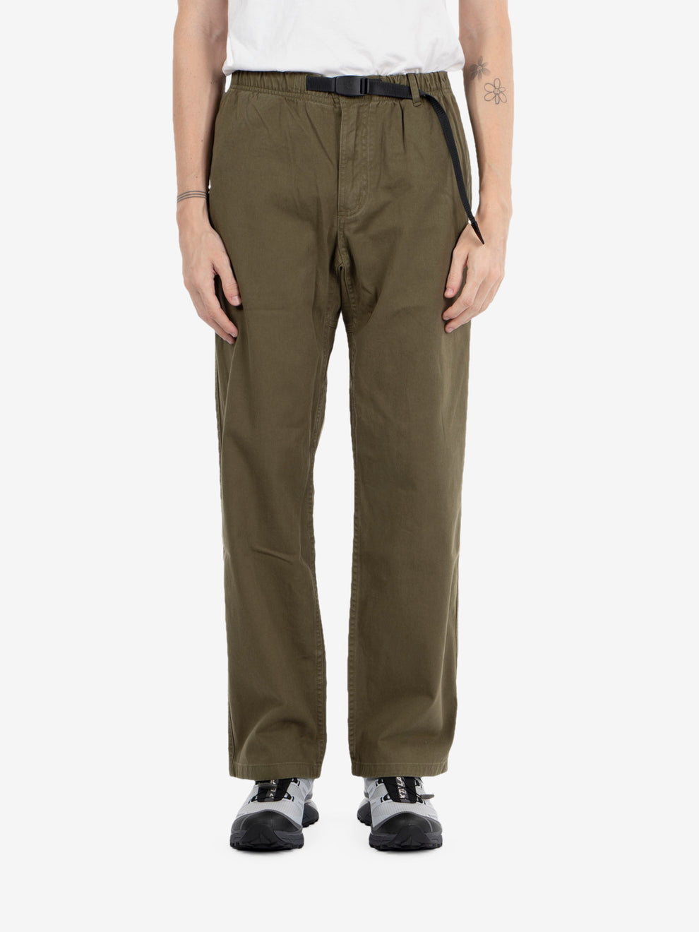 Pantaloni straight fit olive