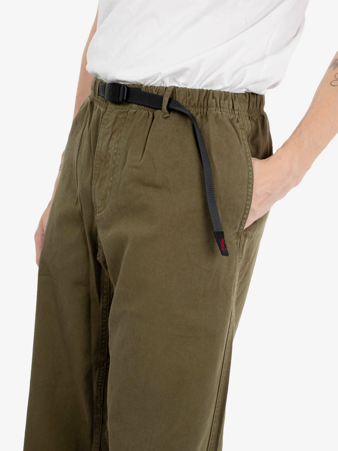 Pantaloni straight fit olive