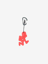 Portachiavi uomo che corre che si arrampica rosso