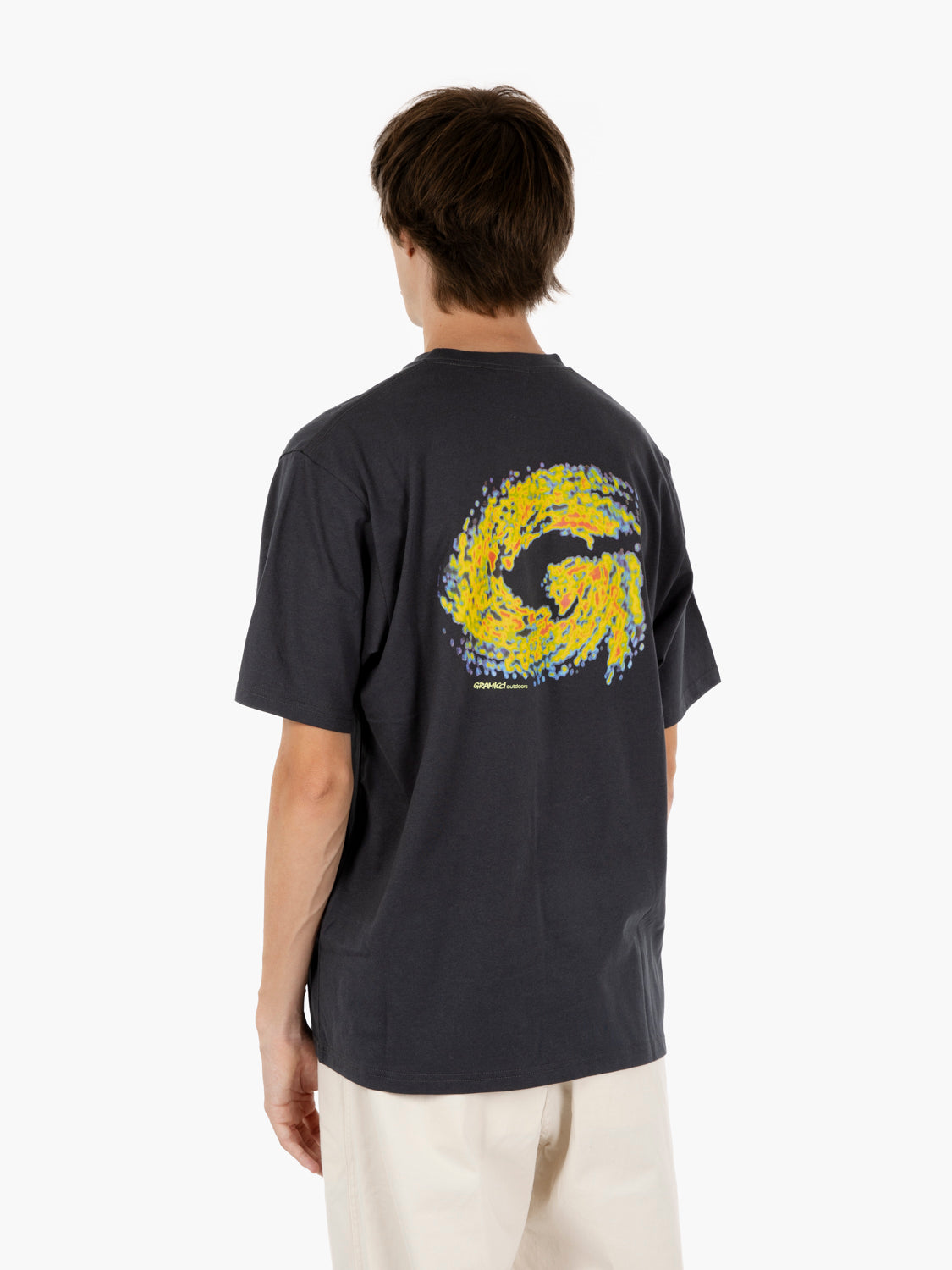 T-shirt con stampa grafica nero
