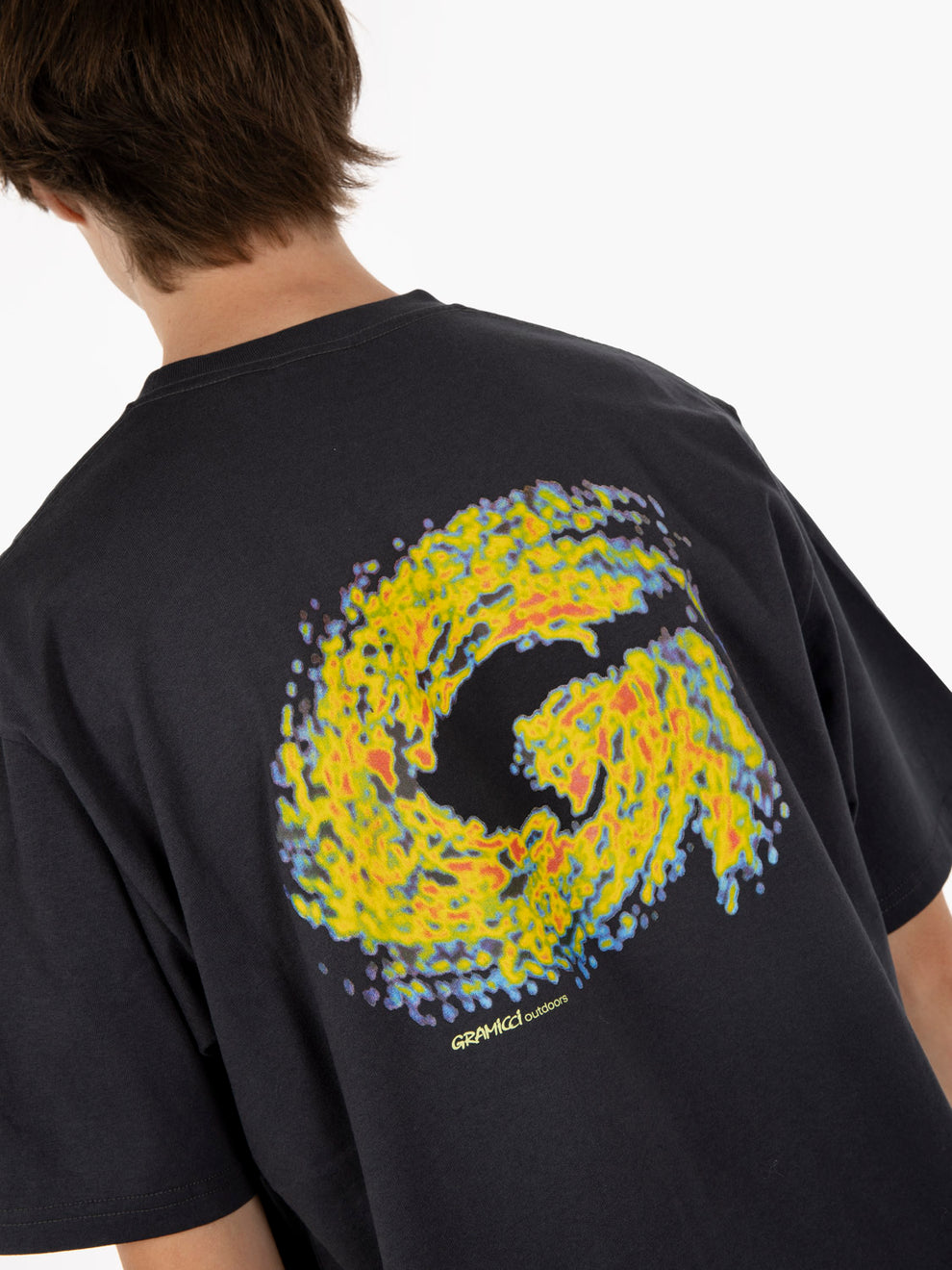 T-shirt con stampa grafica nero