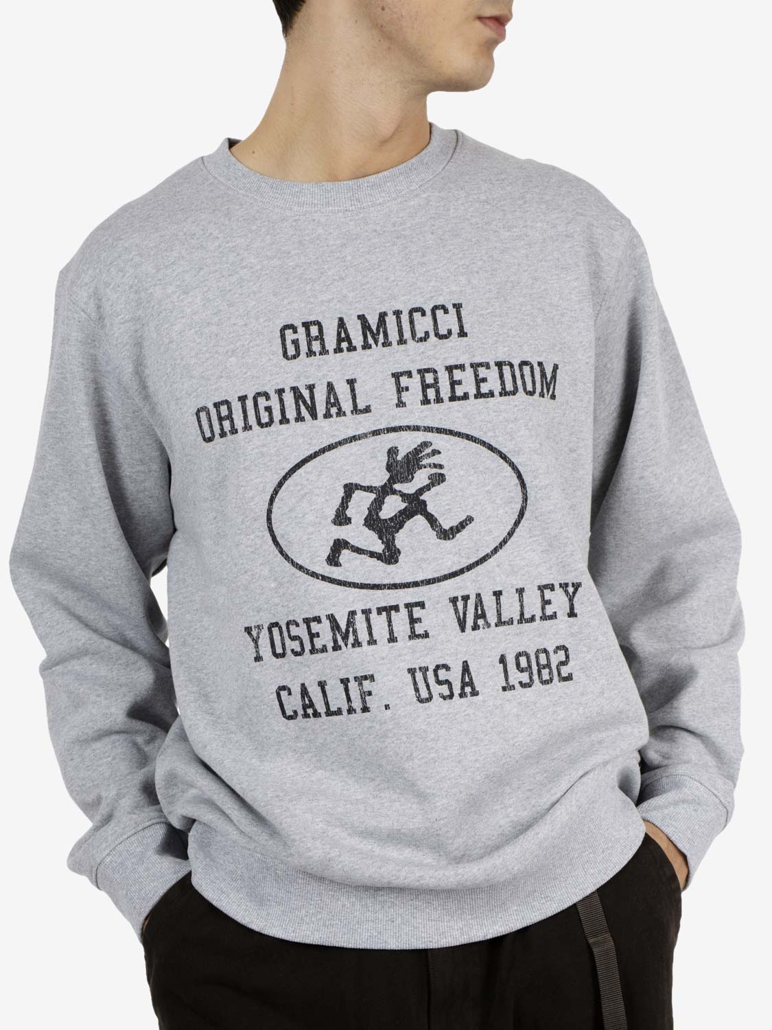 Yosemite valley sweatshirt grey heather