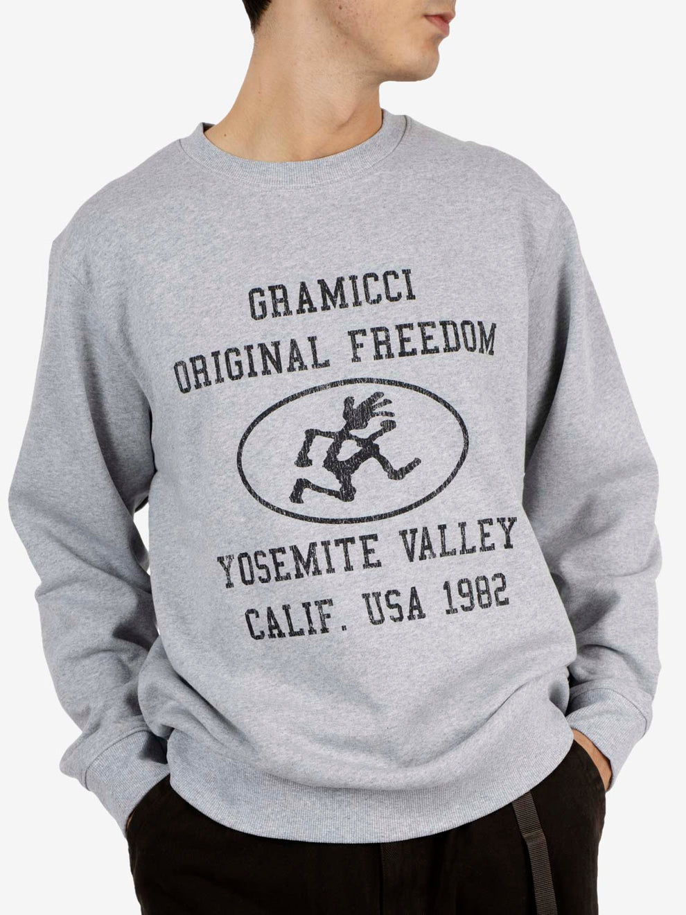 Yosemite valley sweatshirt grey heather