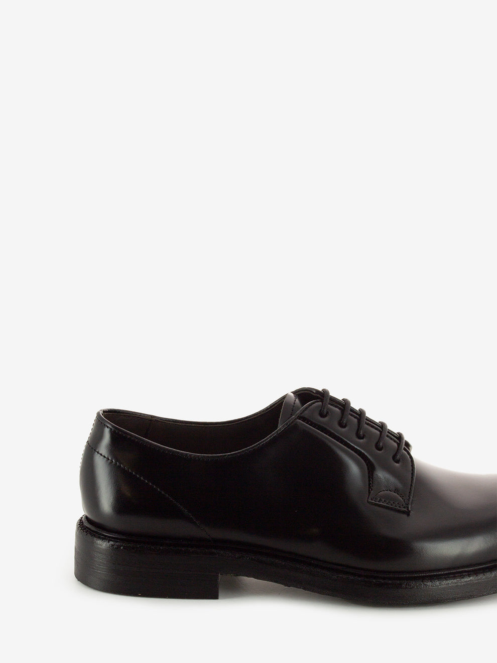 Derby in pelle shine nere