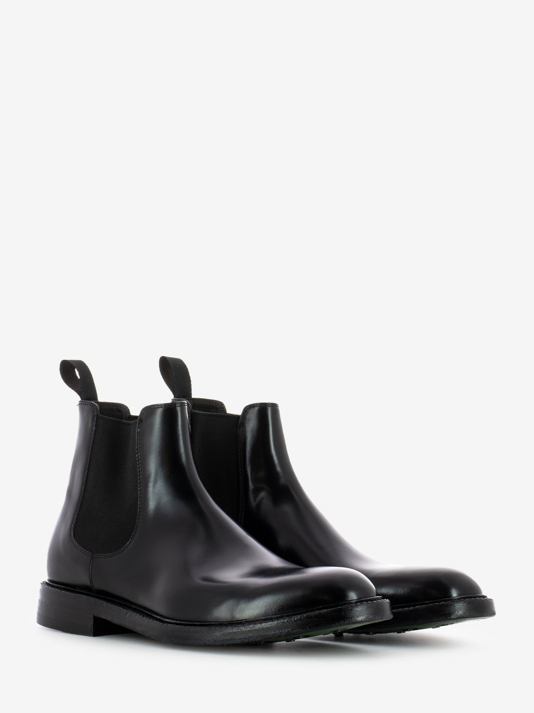 Beatles in black polished leather wash