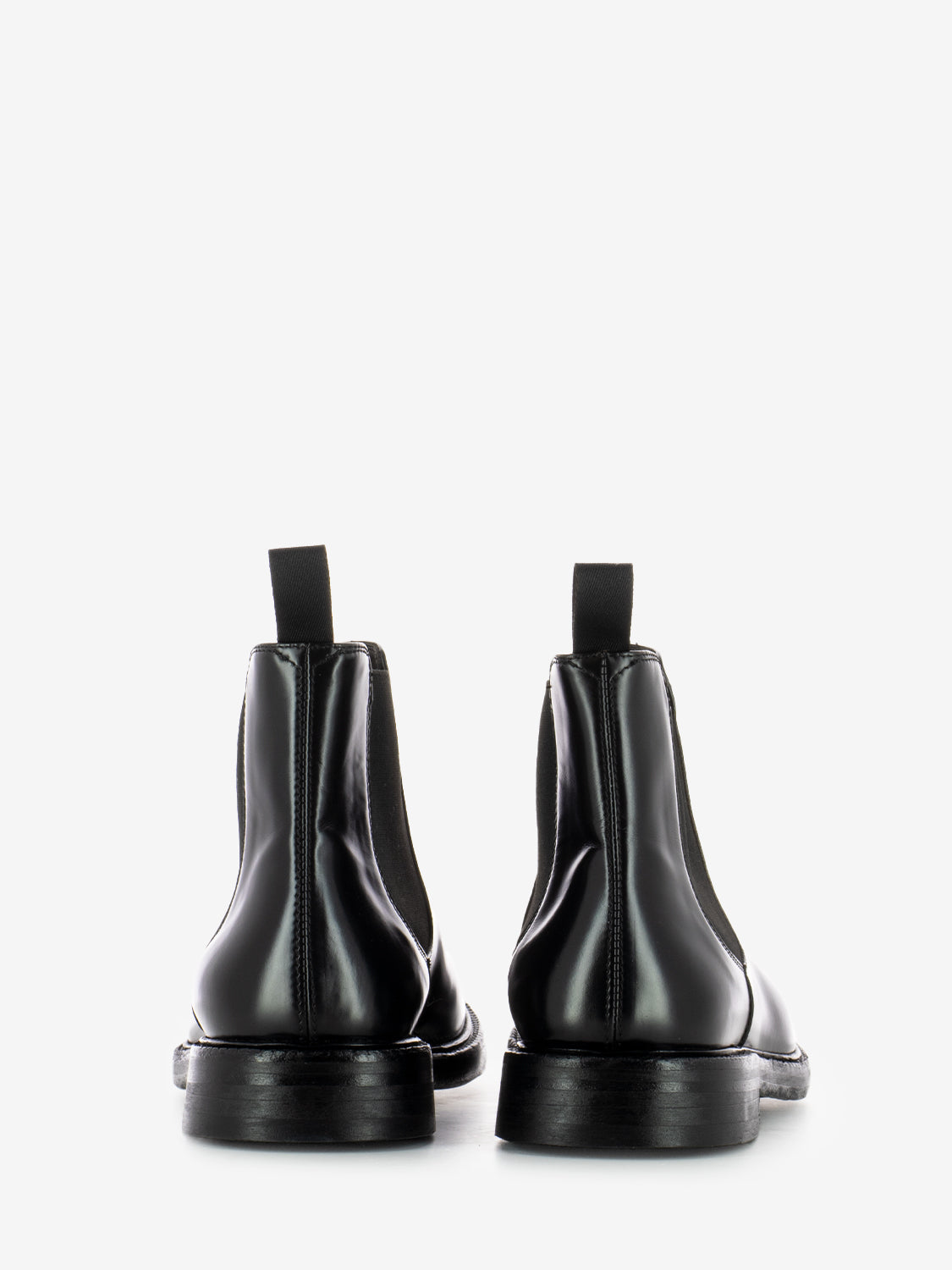 Beatles in black polished leather wash