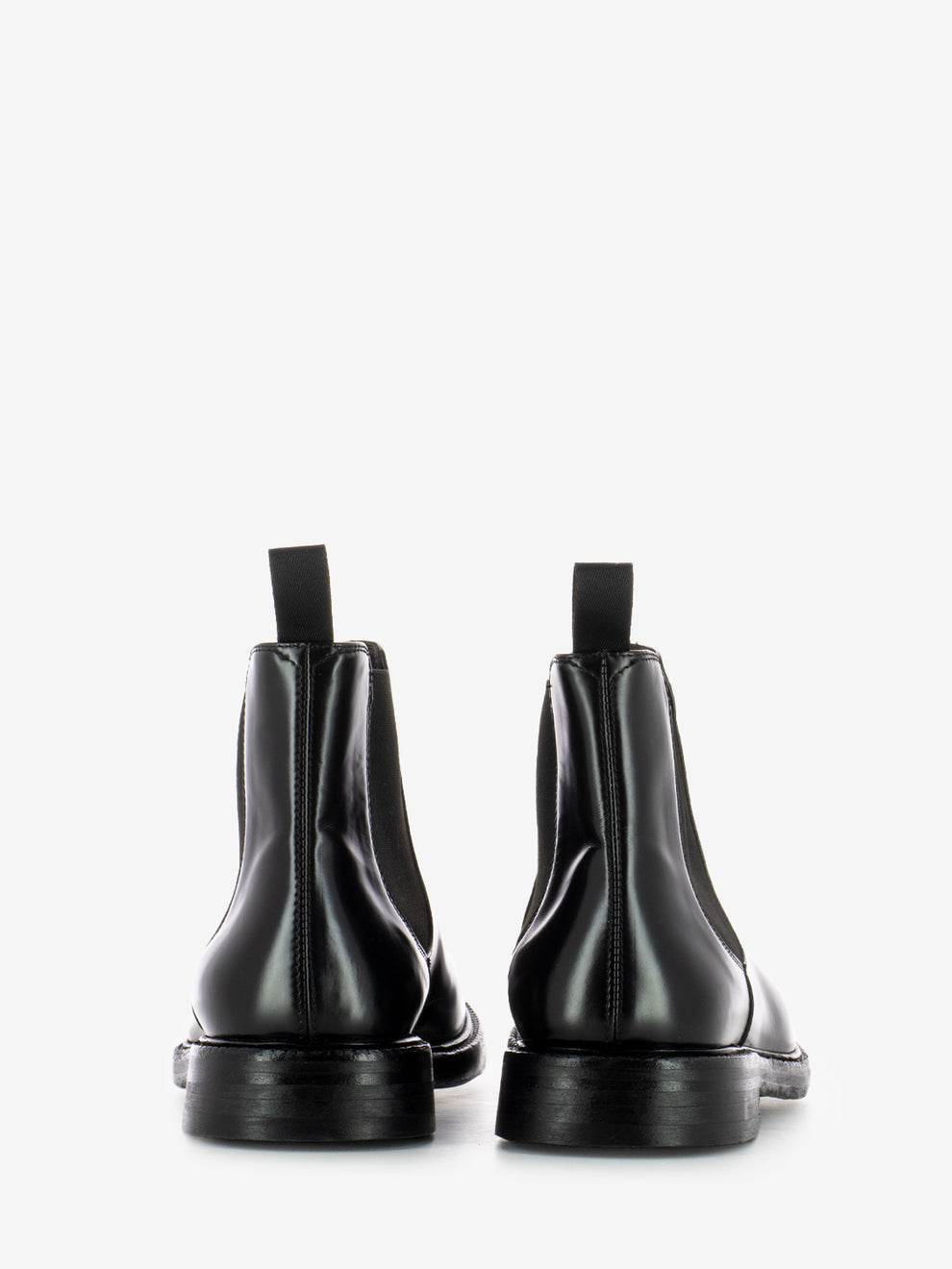 Beatles in black polished leather wash