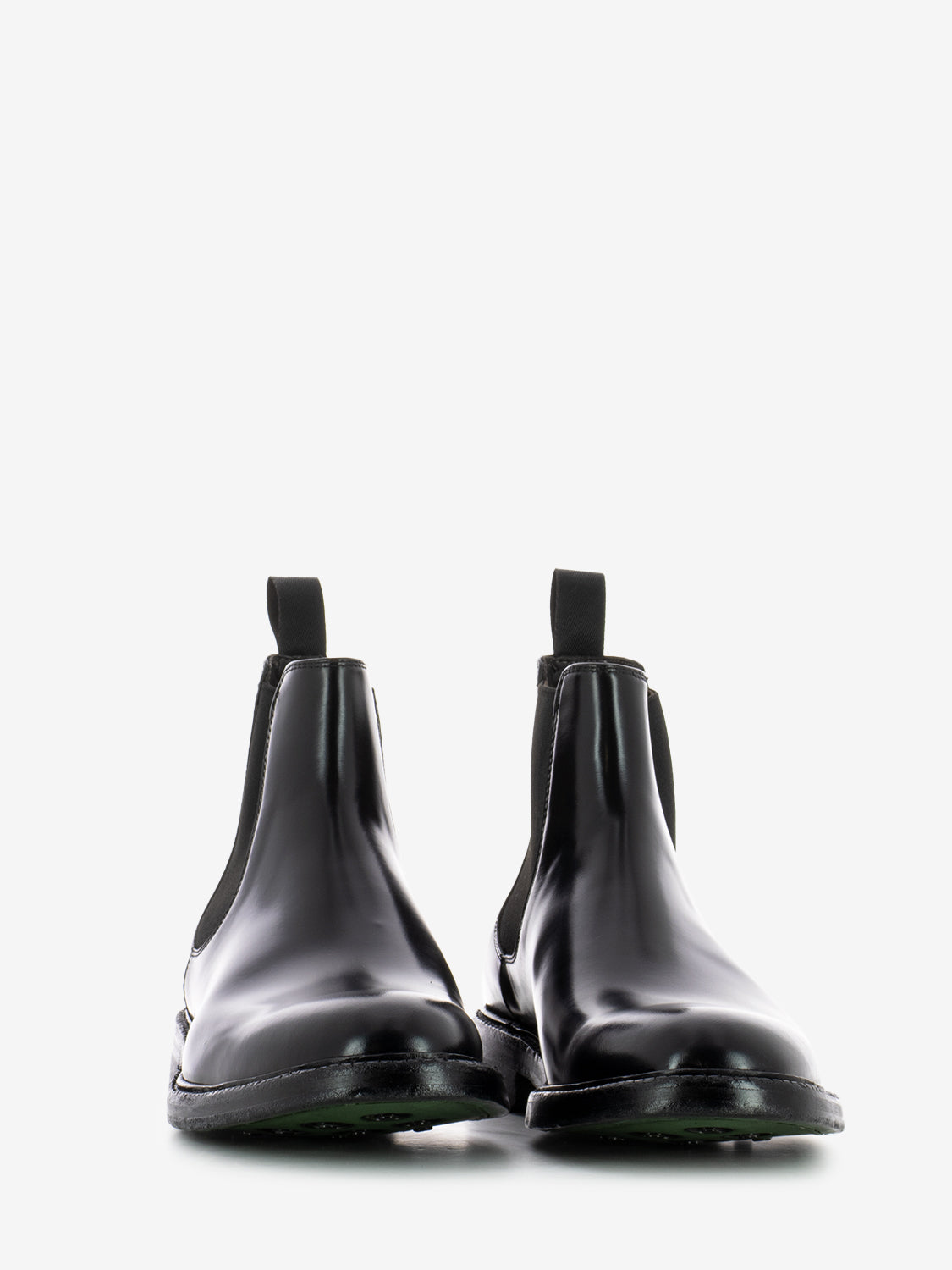 Beatles in black polished leather wash