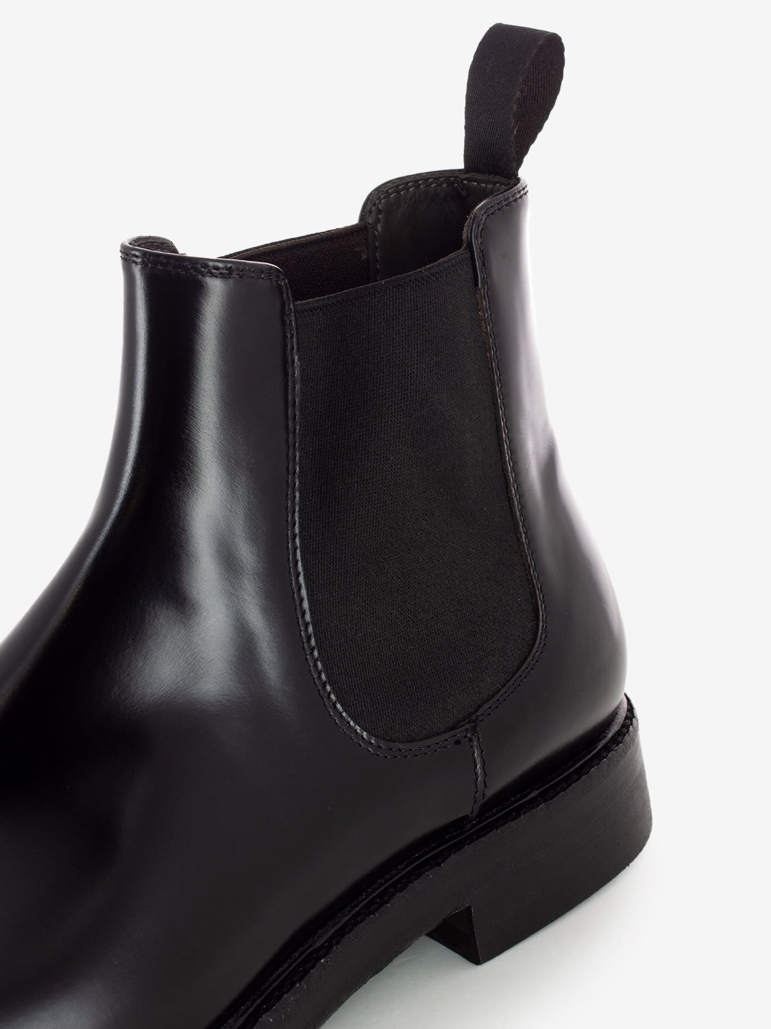 Beatles in black polished leather wash