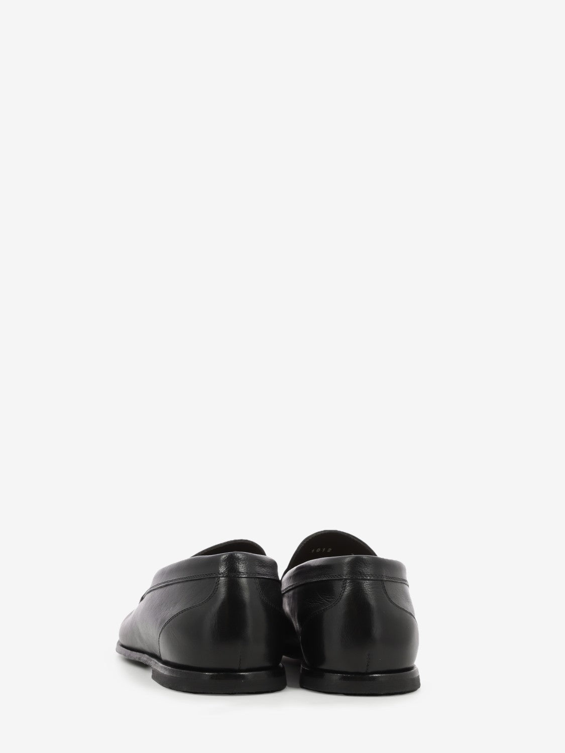 Mocassini in pelle nera