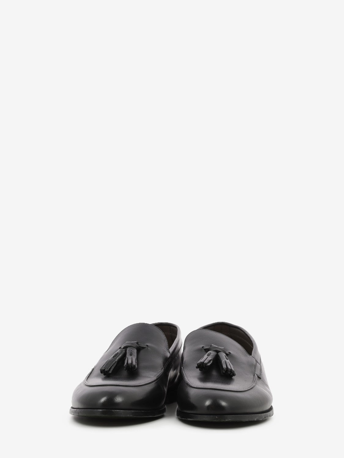 Mocassini in pelle nera