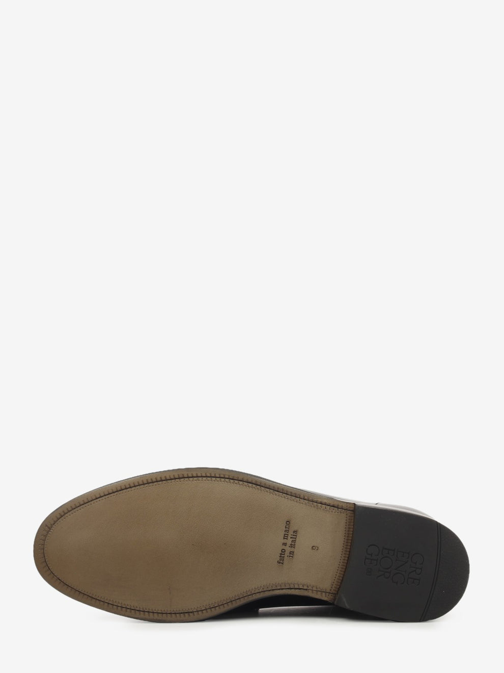 Black polished leather loafers