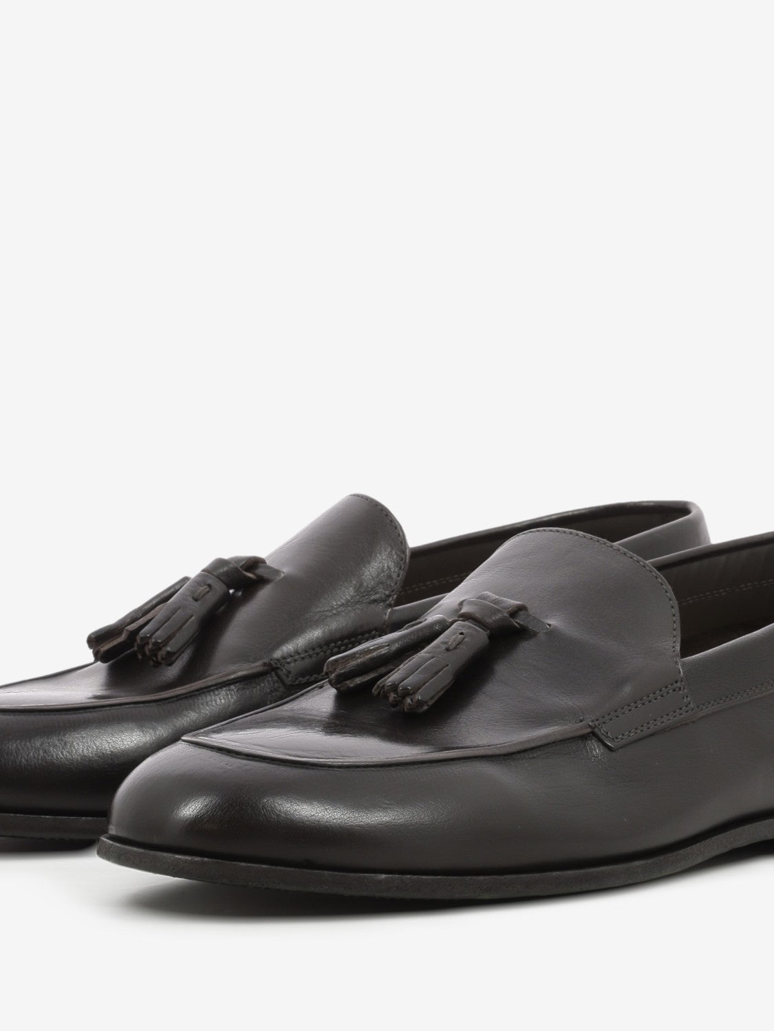 DARK BROWN LEATHER TASSEL MOCCASIN 1012-2684_20