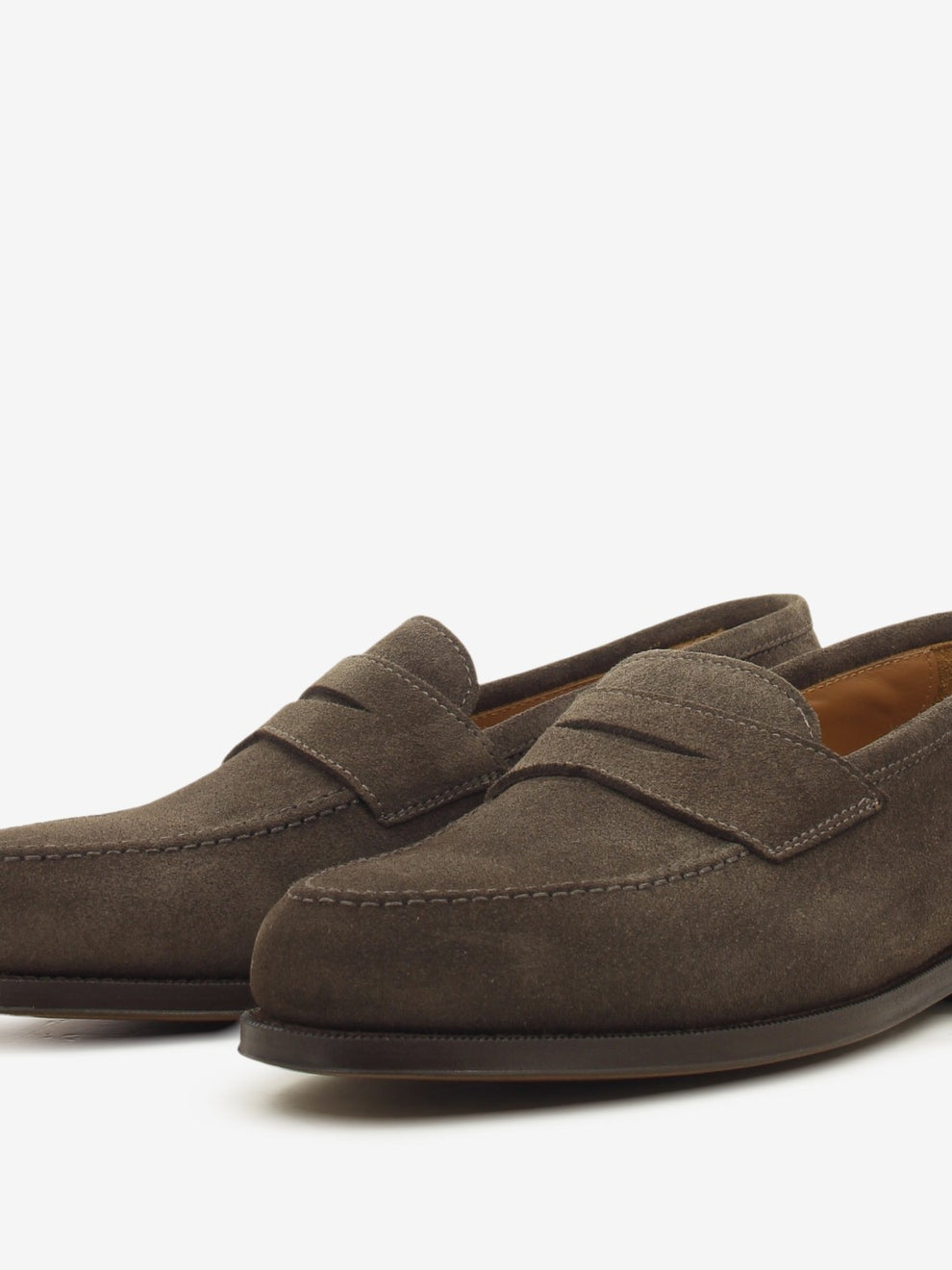 MOCCASIN LEATHER SOLE DARK BROWN LIGHT AGED 2111-2762-LEATHER_181