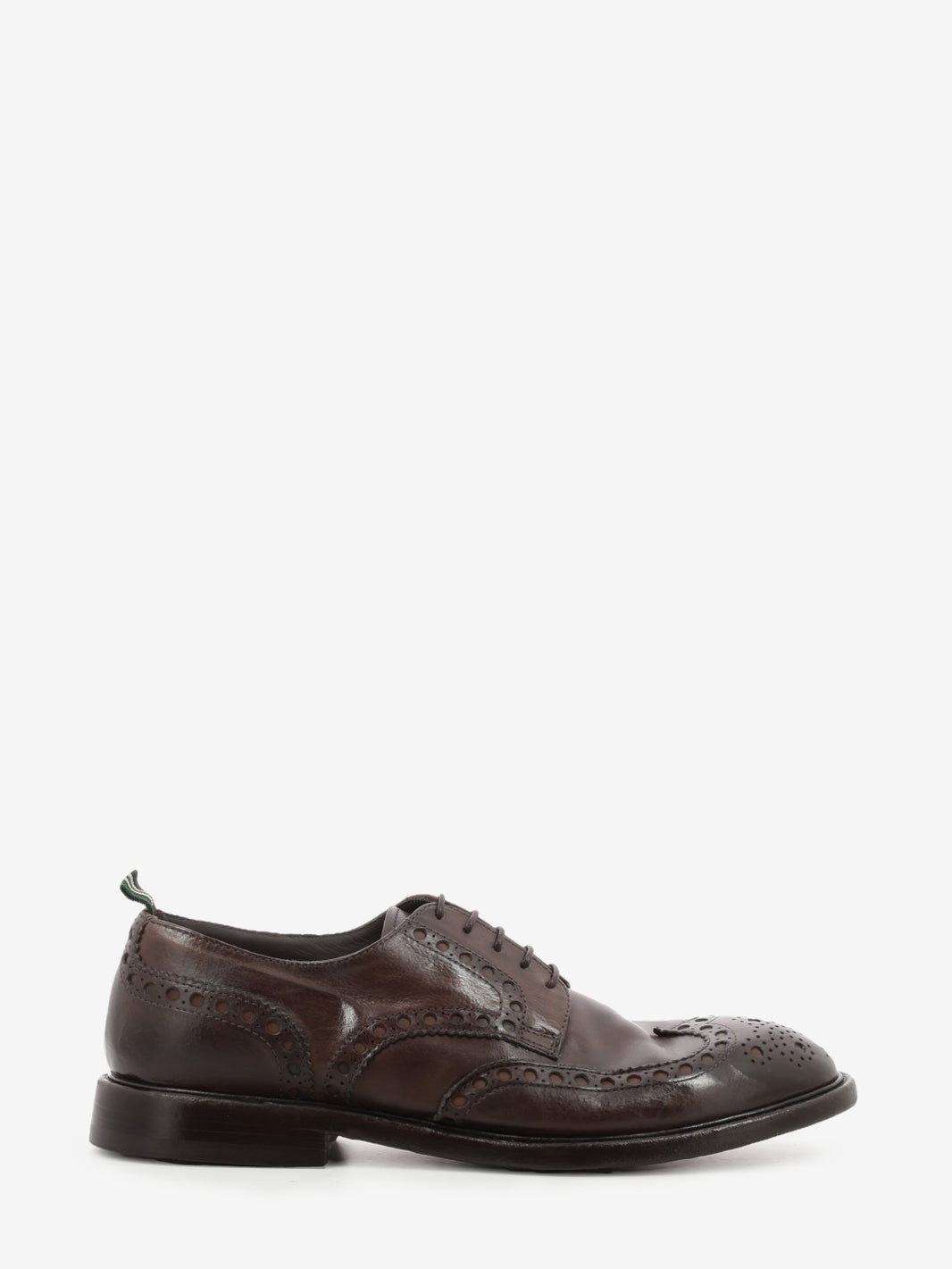 Scarpa Oxford in pelle testa di moro