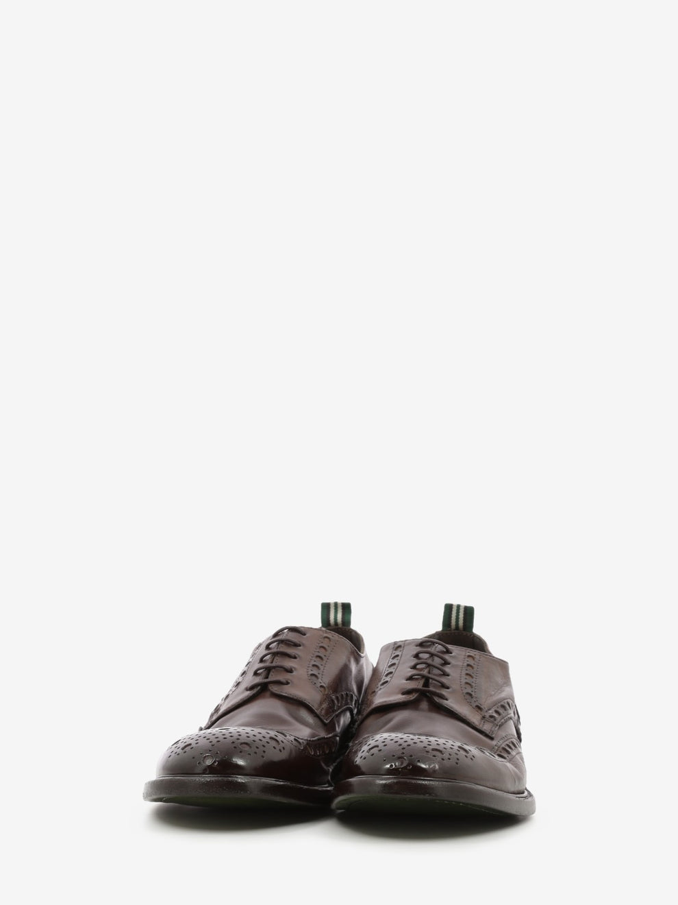 Dark brown leather Oxford shoe