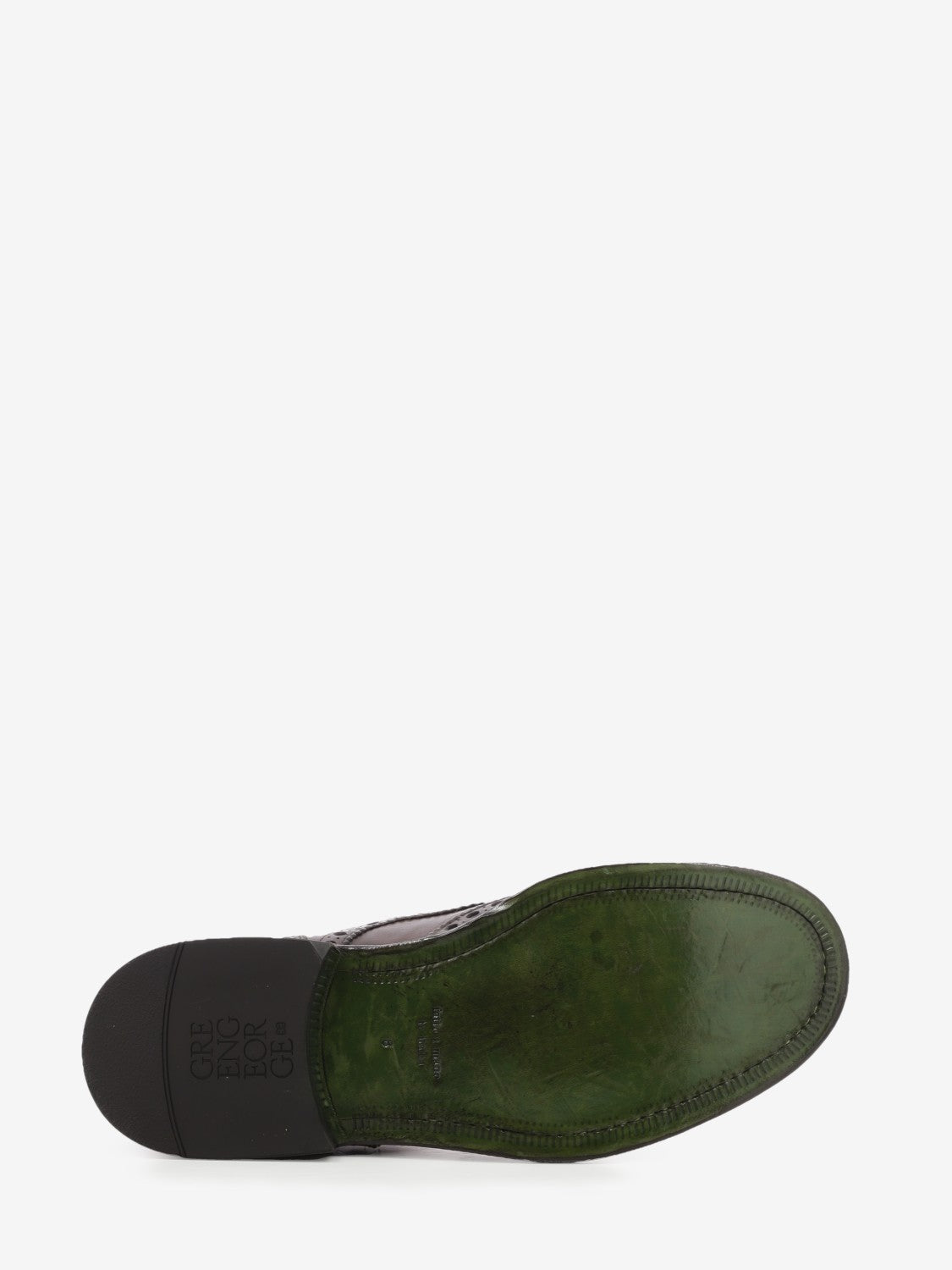 Dark brown leather Oxford shoe