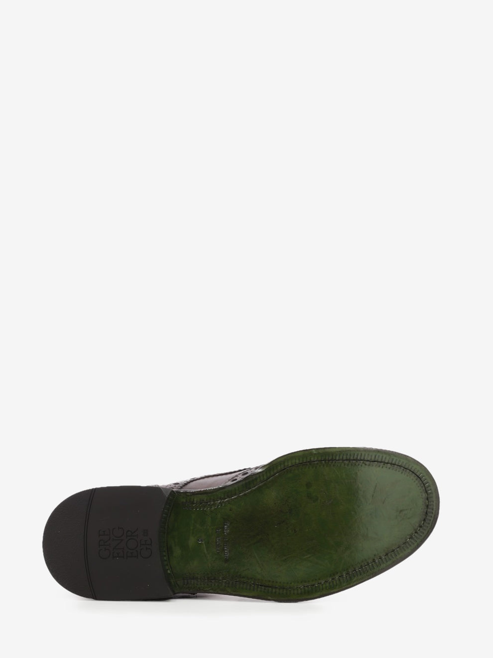 Dark brown leather Oxford shoe